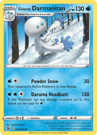 Galarian Darmanitan 072/264 - Fusion Strike