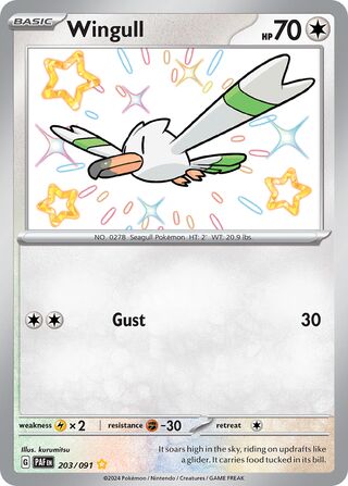 Wingull 203/091 - Paldean Fates