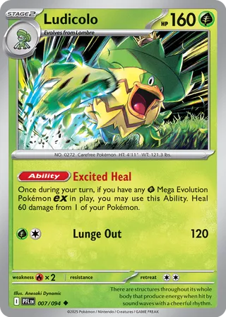 Ludicolo 007/094 - Phantasmal Flames