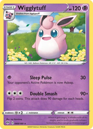Wigglytuff 068/189 - Darkness Ablaze