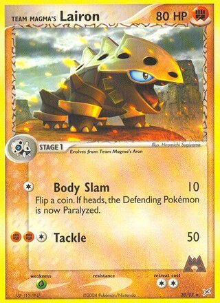 Team Magma's Lairon 20/95 - Team Magma vs Team Aqua