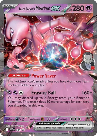 Team Rocket's Mewtwo ex 205 - Scarlet & Violet Promos