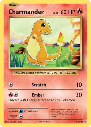 Charmander 9/108 - Evolutions