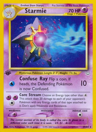 Starmie 25/64 - Neo Revelation