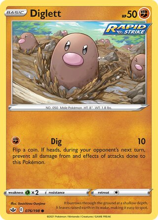 Diglett 076/198 - Chilling Reign