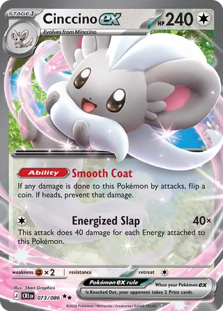 Cinccino ex 073/086 - Chaos Rising