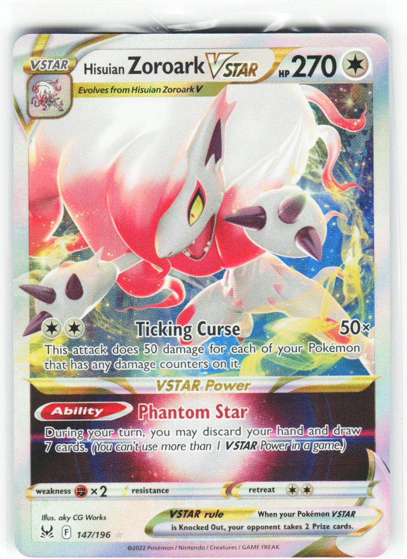 Hisuian Zoroark VSTAR 147/196 - Lost Origin
