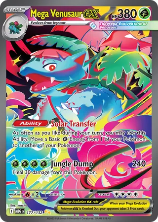 Mega Venusaur ex 177/132 - Mega Evolution Base