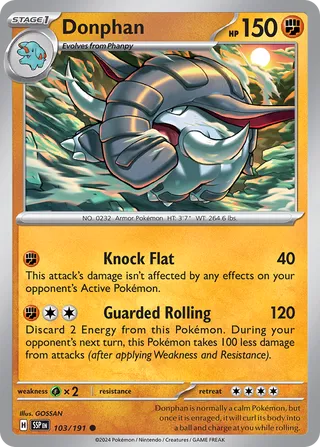 Donphan 103/191 - Surging Sparks