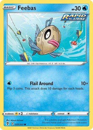 Feebas 037/203 - Evolving Skies