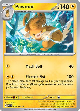 Pawmot 076/193 - Paldea Evolved