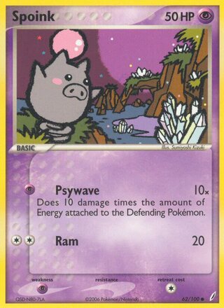 Spoink 62/100 - Crystal Guardians