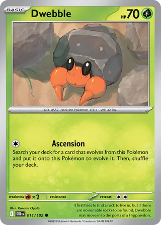 Dwebble 011/182 - Destined Rivals
