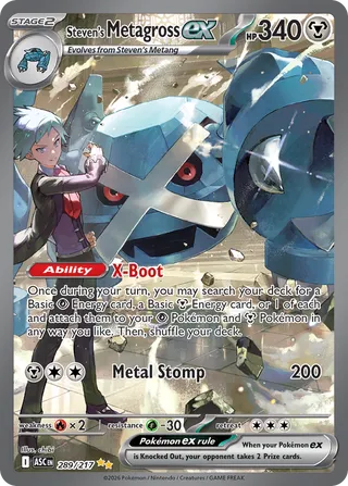 Steven's Metagross ex 289/217 - Ascended Heroes