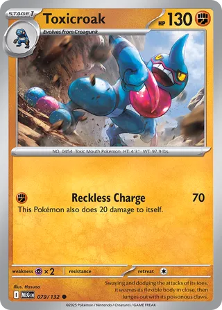 Toxicroak 079/132 - Mega Evolution Base