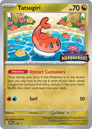 Tatsugiri 118 - Scarlet & Violet Promos