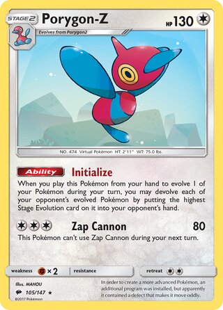 Porygon-Z 105/147 - Burning Shadows