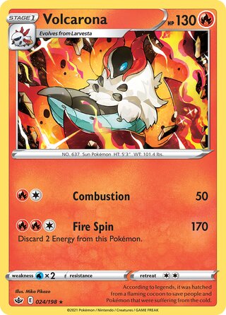 Volcarona 024/198 - Chilling Reign
