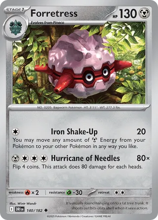 Forretress 140/182 - Destined Rivals