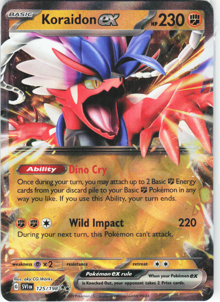 Koraidon ex 125/198 - Scarlet & Violet Base