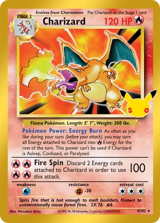 Charizard 4/102 - 30th Celebration