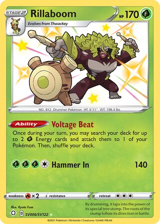 Rillaboom SV006/SV122 - Shining Fates
