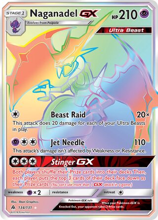 Naganadel-GX 134/131 - Forbidden Light