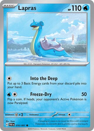 Lapras 016/091 - Paldean Fates