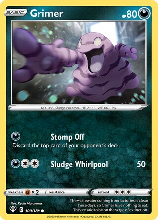 Grimer 100/189 - Darkness Ablaze