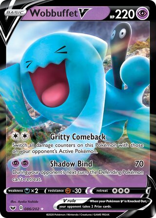 Wobbuffet V 086/202 - Sword & Shield Base