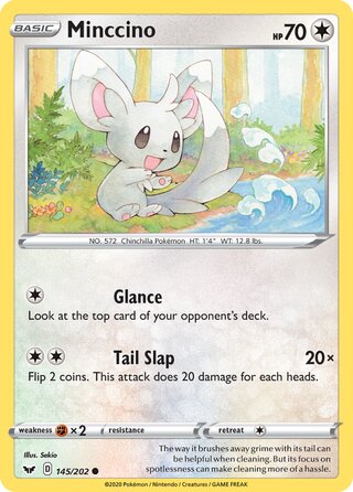 Minccino 145/202 - Sword & Shield Base