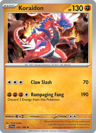 Koraidon 124/198 - Scarlet & Violet Base