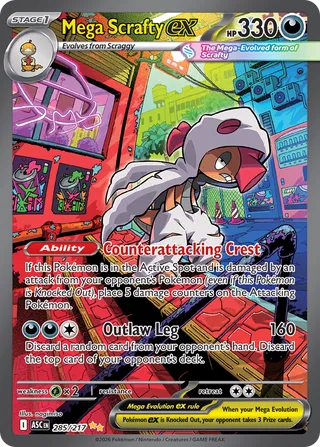 Mega Scrafty ex 285/217 - Ascended Heroes