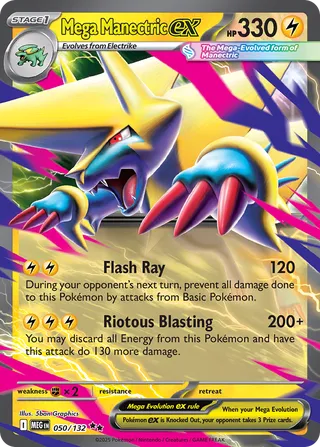 Mega Manectric ex 050/132 - Mega Evolution Base