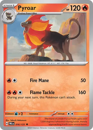 Pyroar 016/131 - Prismatic Evolutions