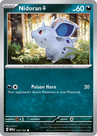 Nidoran ♀ 029/165 - Scarlet & Violet 151
