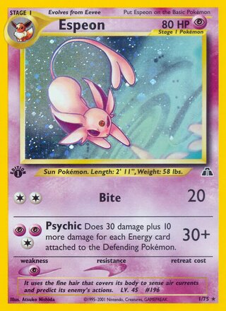 Espeon 1/75 - Neo Discovery