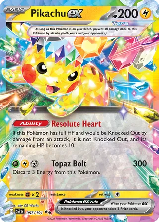 Pikachu ex 057/191 - Surging Sparks