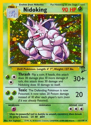 Nidoking 11/130 - Base Set 2