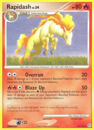 Rapidash 59/130 - Diamond & Pearl Base