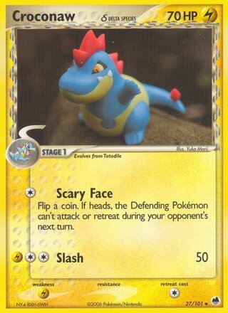 Croconaw 27/101 - Dragon Frontiers