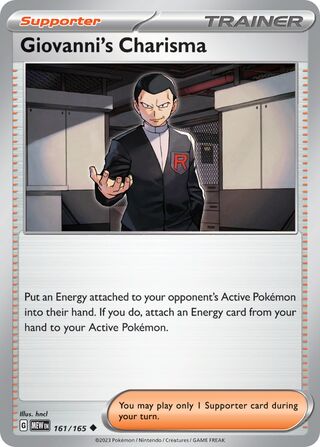 Giovanni's Charisma 161/165 - Scarlet & Violet 151