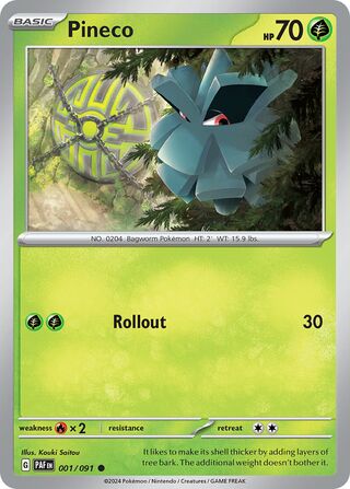 Pineco 001/091 - Paldean Fates