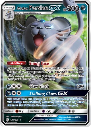 Alolan Persian-GX 129/236 - Cosmic Eclipse