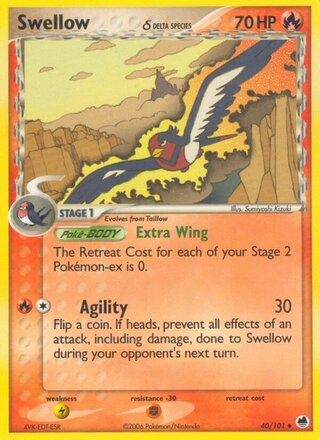 Swellow 40/101 - Dragon Frontiers