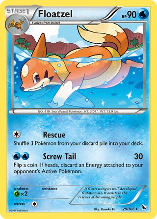 Floatzel 29/106 - Flashfire