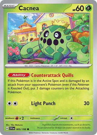 Cacnea 005/198 - Scarlet & Violet Base