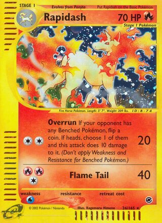 Rapidash 26/165 - Expedition Base Set
