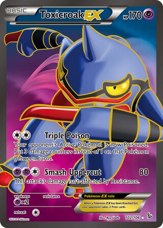 Toxicroak-EX 102/106 - Flashfire