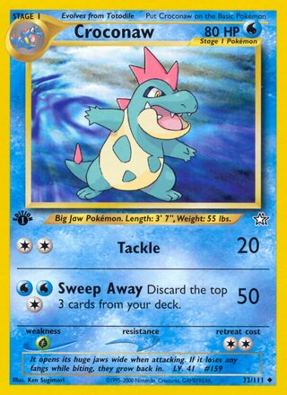 Croconaw 32/111 - Neo Genesis